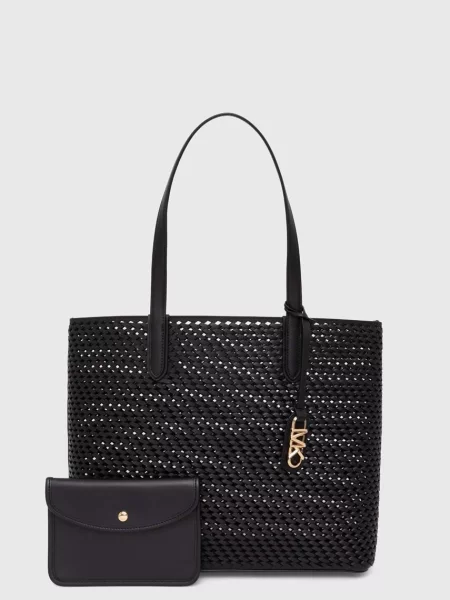 Geantă shopper Michael Michael Kors din piele negru