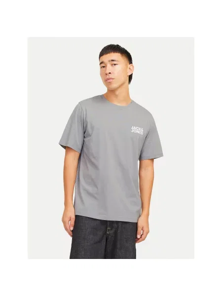 Jack&Jones Majica Corp Logo Standard Fit siva