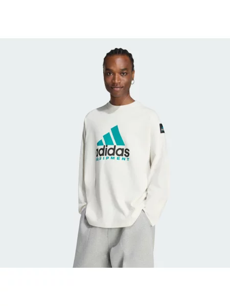 TRIČKO SDLOUHÝM RUKÁVEM ADIDAS EQUIPMENT ESSENTIALS bílé