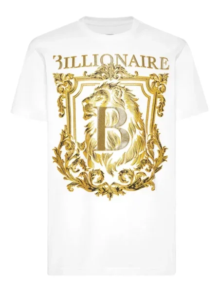 Tricou Billionaire cu imagine alb