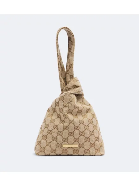 Top Gucci din canvas bej