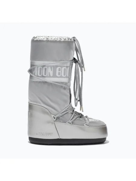 Ботинки Moon Boot серебряные