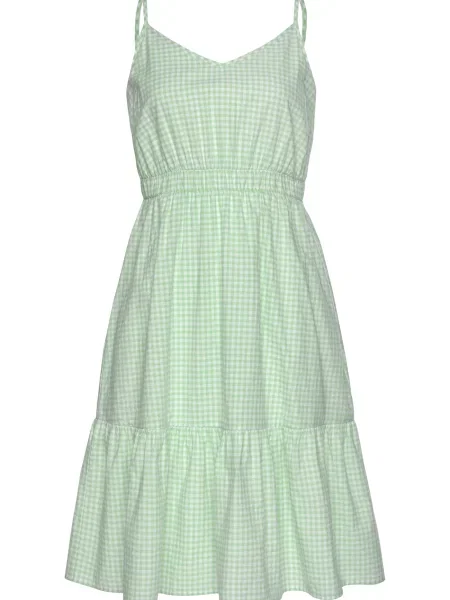 LASCANA Rochie verde mentă alb