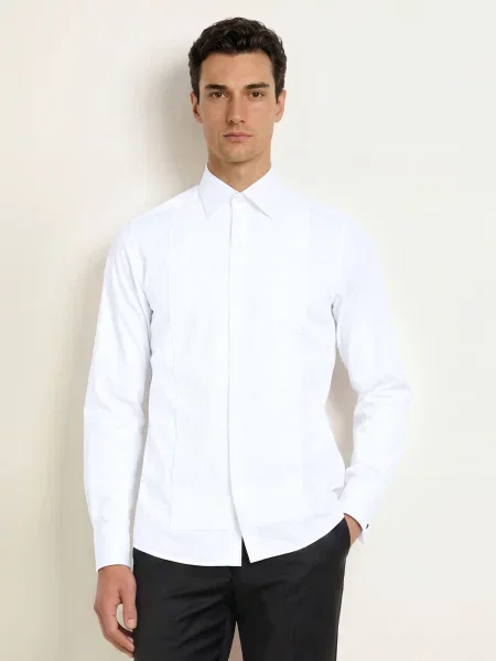 Stenströms Smokingová Košile Slimline Fit bílá