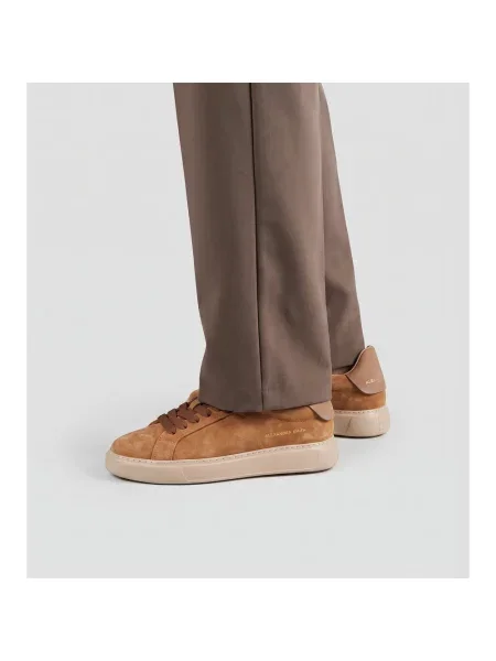 Sneakersy Alexander Smith skórzane brązowe