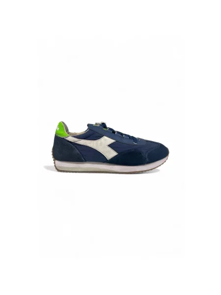 Sneakersy Diadora z kamieniami niebieskie
