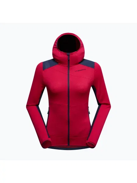 Дамски поларен суитшърт La Sportiva Aequilibrium Thermal Hoody azalea/night sky розово
