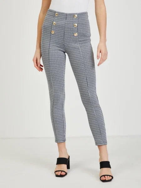 Pantaloni chino Orsay alb