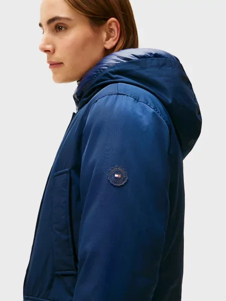 Утеплена парка Tommy Hilfiger синя
