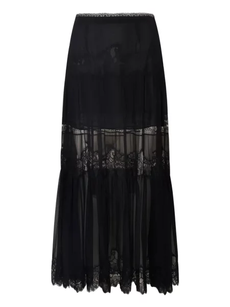 Fustă Loveshackfancy din dantelă negru