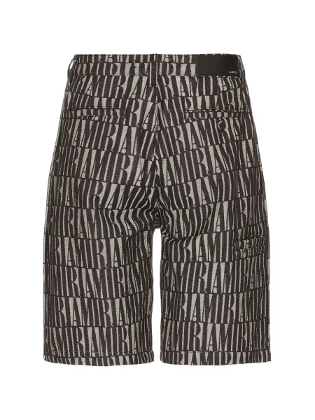Pantaloni scurți Amiri din jacard negru