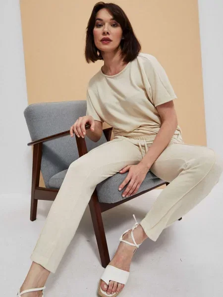 Komplet dresowy Marisse beżowy