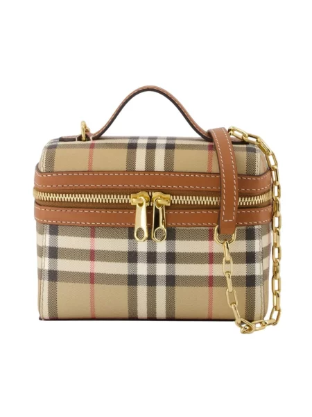 Torebka Burberry w kratę beżowa