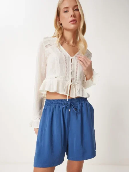 Happiness İstanbul Pantaloni cobalt albastru