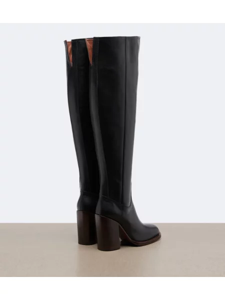 Cizme Dries Van Noten din piele negru