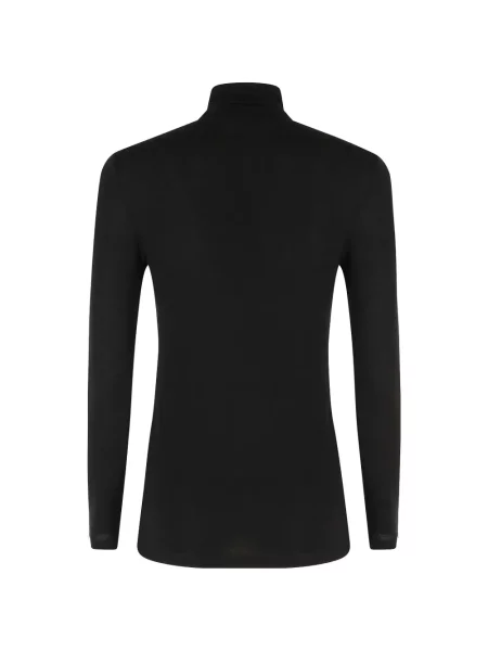 Top Nissa de lână negru