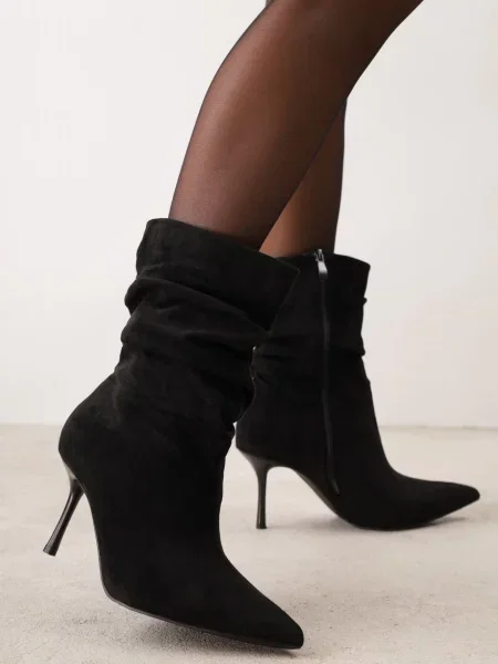 Botine Lillya Cassanra Bej negre