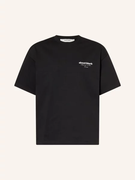 About:Blank Oversized Tričko / režná černá