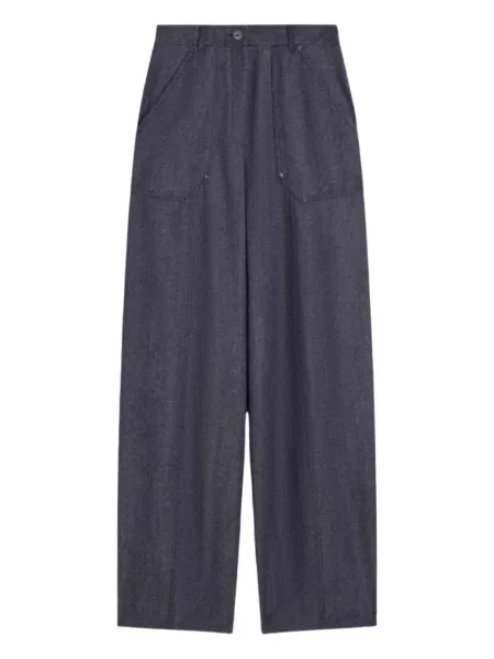 Pantaloni Max Mara albastru