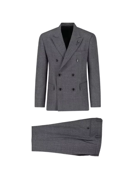 Costum Lardini cu două rânduri de nasturi gri