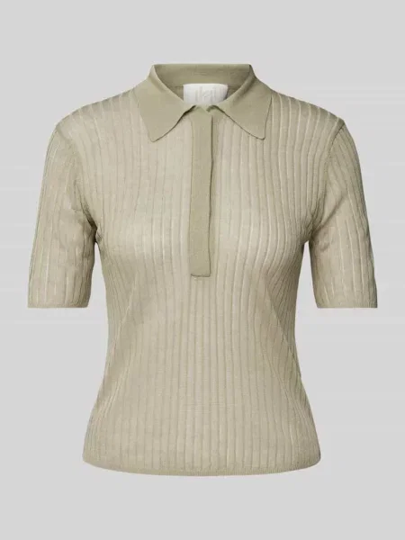Bluzka z dzianiny z fakturowanym wzorem model ‘TORBOLE’ Marella khaki