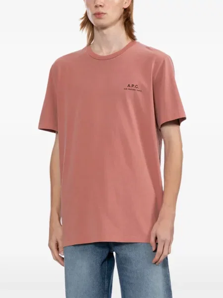 Scurt tricou A.p.c. cu imagine roz