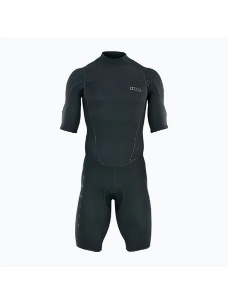 Мъжки неопренов костюм за плуване ION Element Shorty Back Zip black черно