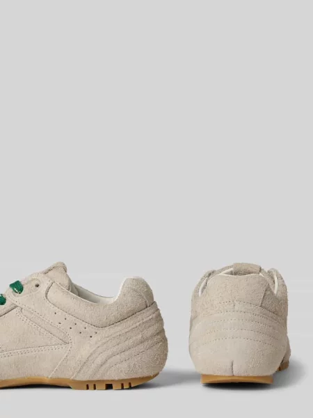 Sneakersy ze skóry naturalnej z obszyciem w kontrastowym kolorze Alohas