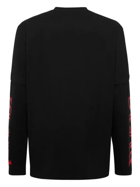 Tricou Philipp Plein cu broderie negru
