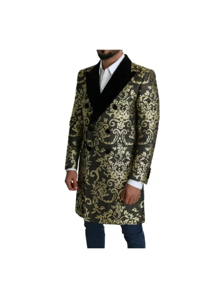 Długi płaszcz Dolce And Gabbana czarny