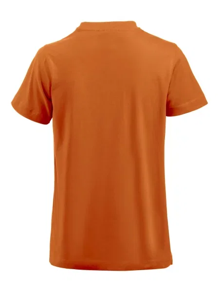 Clique Premium-T – koszulka z okrągłym dekoltem single jersey pomarańczowa