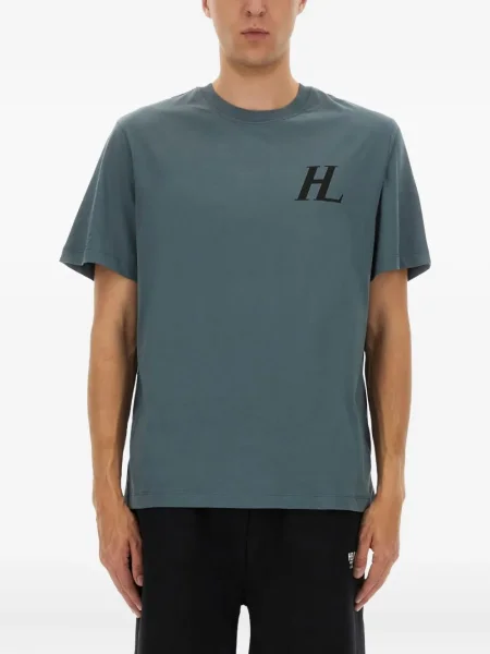Tricou Helmut Lang cu imagine albastru
