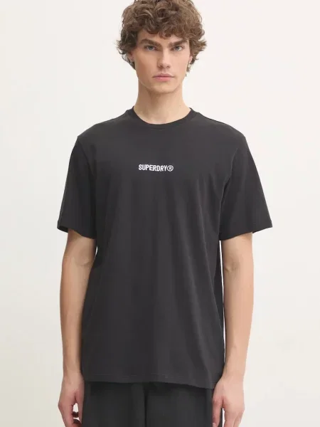 Tričko Superdry s aplikací černá