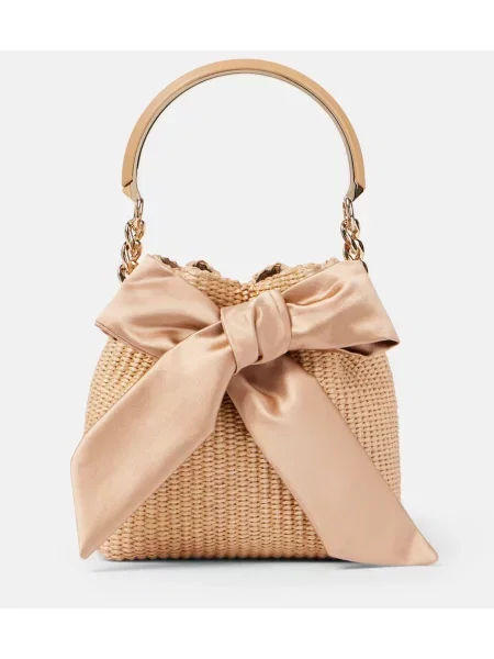 Geantă bucket Jimmy Choo bej