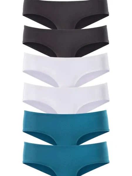 VIVANCE Chiloți verde petrol / negru alb