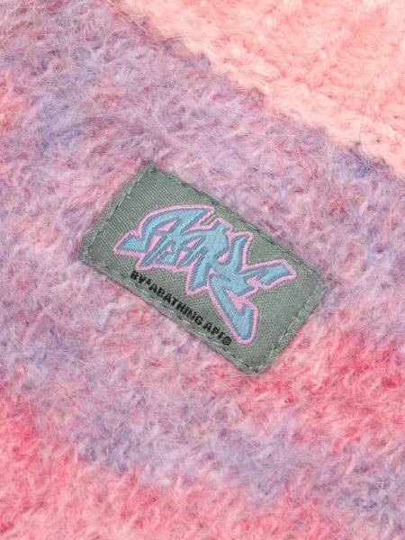Πουλόβερ Aape By *a Bathing Ape® με κέντημα παραλλαγής ροζ