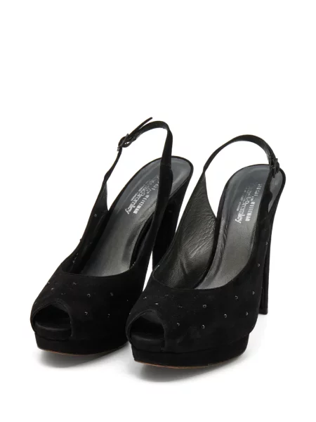 Platform talpú szandál Stuart Weitzman fekete