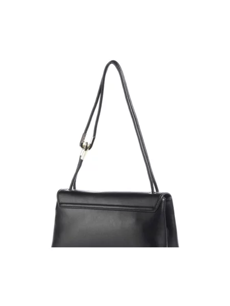Torba na ramię z detal z logo Valentino Bags czarna
