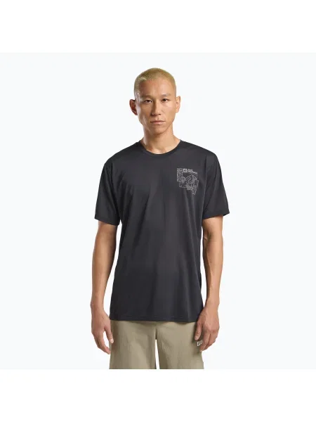 Tricou de trekking pentru bărbați Jack Wolfskin Vonnan Graphic explore phantom