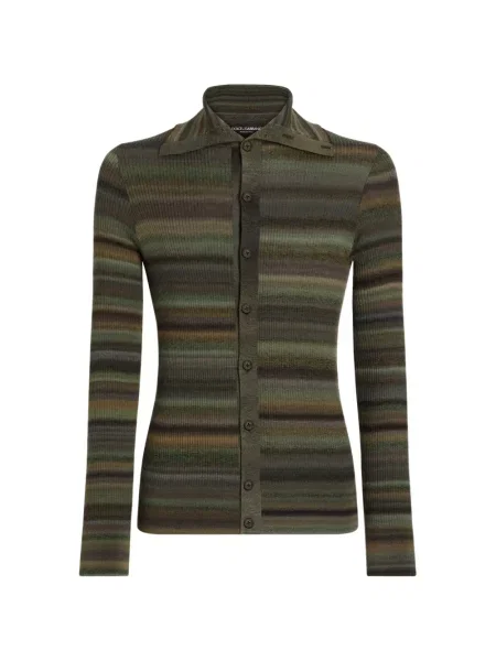 Cardigan Dolce & Gabbana de lână verde