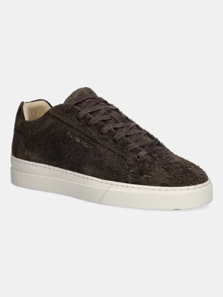Велурени маратонки Filling Pieces Tiebreak Fuzz кафяво
