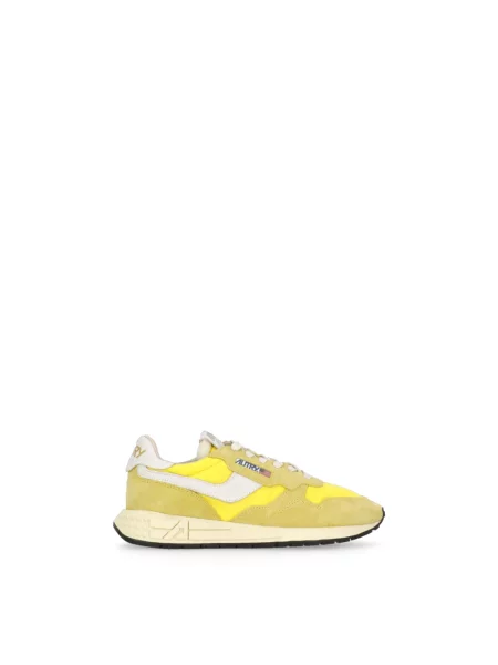 Sneakersy Autry zamszowe żółte