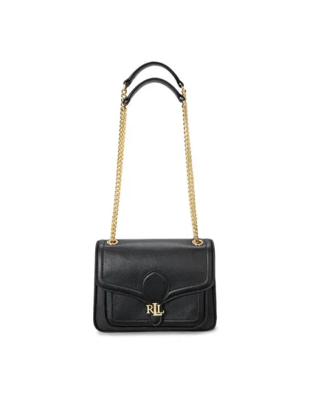 Geanta de piele Polo Ralph Lauren negru