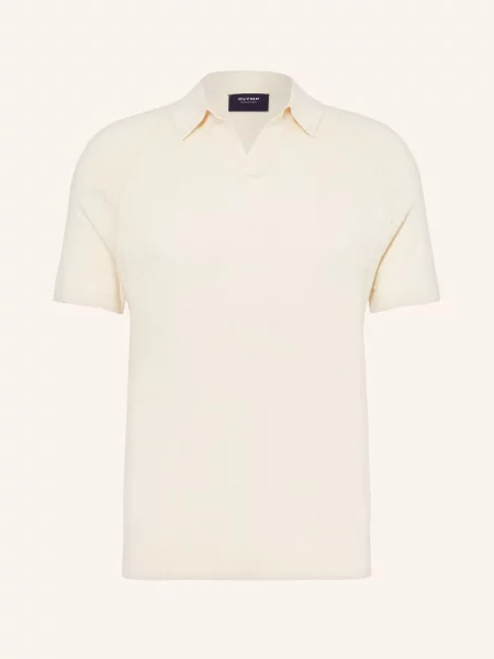 Olymp Signature Úpletová Polokošile bílá