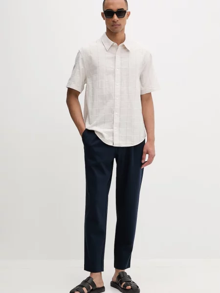 Calvin Klein Cămașă | Relaxed fit bej