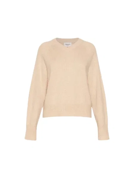 Sweter Weekend Max Mara z kaszmiru beżowy