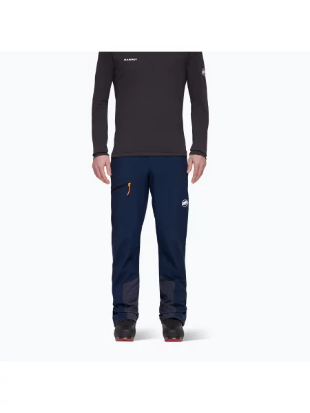 Мъжки панталони Mammut Taiss Guide marine softshell синьо
