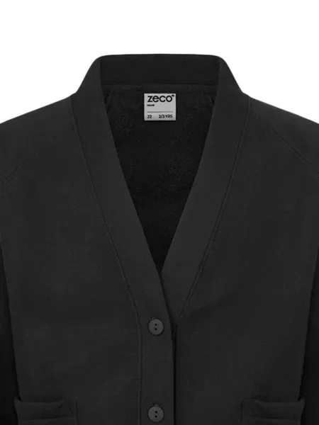 Kardigan dziecięcy Zeco Schoolwear czarny