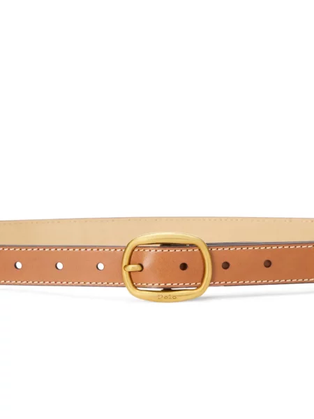 Portfel Polo Ralph Lauren skórzany na sprzączkę niebieski