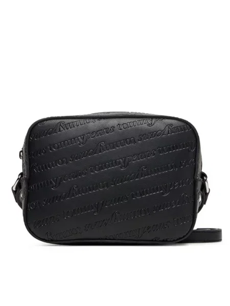 Tommy Jeans Torbica Tjw Must Aop Camera Bag crna